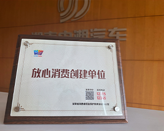 “放心消费”金字招牌熠熠生辉——尊龙凯时人生就是搏汽车集团荣膺湖南省“放心消费创建单位”